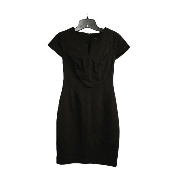 Banana Republic Women’s Black Sleeveless Split Neck Sheath Dress Size 0 NWT - Picture 8 of 8